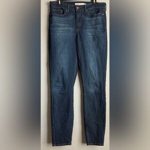 Levi's Dark Blue Mid Rise Skinny Jeans Size 10